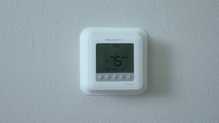 close up of thermostat